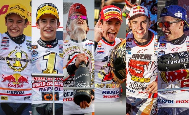 Selebrasi Apa yang Dipakai Marc Marquez Saat Meraih Gelar Ke-7-nya?