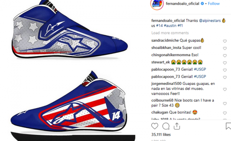 Nah, Kan! Fernando Alonso Pakai Sepatu Balap Baru di F1 Amerika