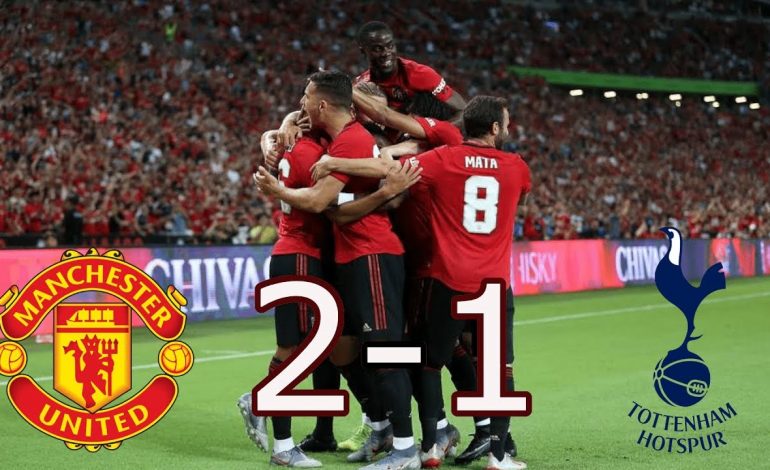 Man United Kalahkan Spurs 2-1 dalam ICC 2019