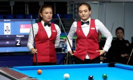 Duet Fathrah/Nony Lolos ke Final Bola 9 Ganda Putri