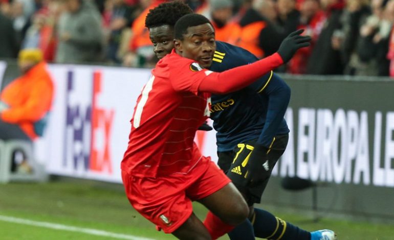 Man of the Match Standard Liege vs Arsenal: Bukayo Saka