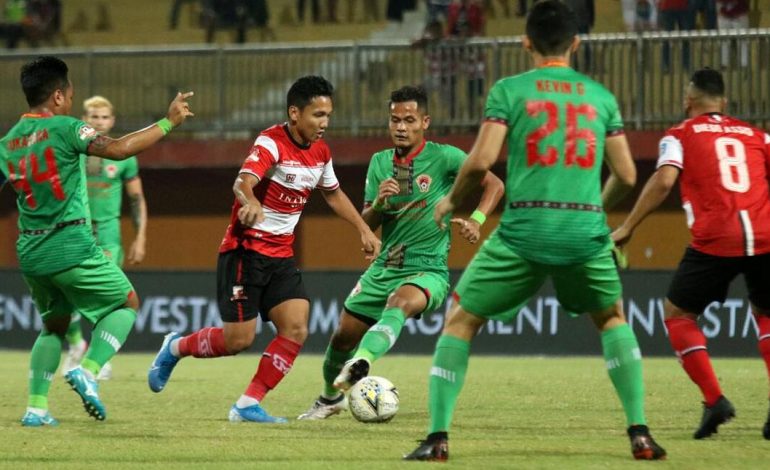 Hentikan Rentetan Kekalahan, Madura United Bungkam Kalteng Putra 4-1