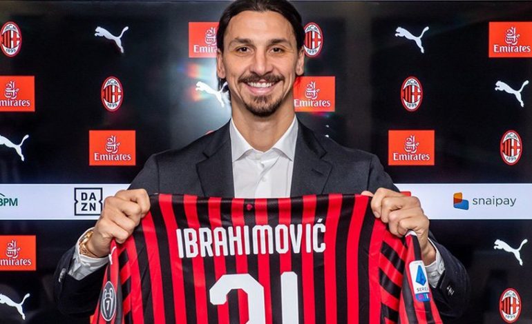Resmi Gabung AC Milan, Zlatan Ibrahimovic Kenakan Nomor 21