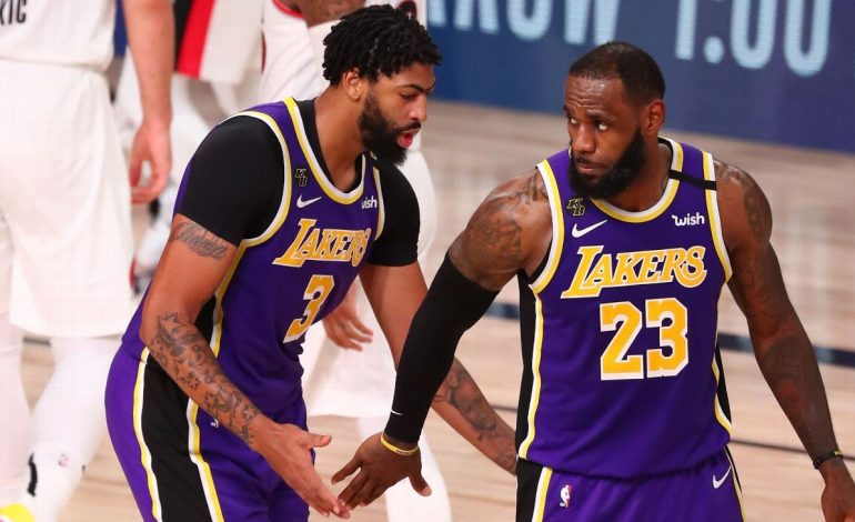 LeBron James dan Anthony Davis Jadi Bintang Kemenangan LA Lakers atas Portland Trail Blazers