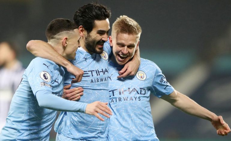 WBA vs Man City: Pesta Gol 5-0, The Citizens ke Puncak Klasemen