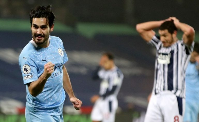 Hasil Pertandingan West Brom vs Manchester City: Skor 0-5