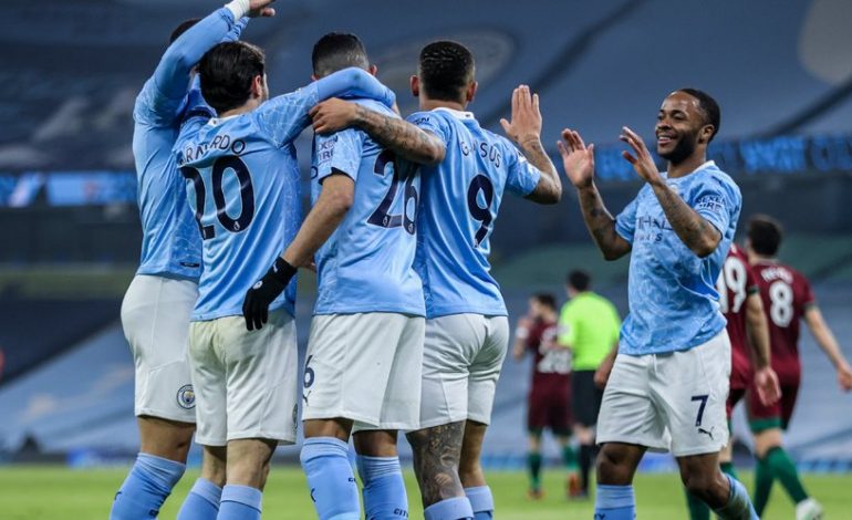 Hasil Pertandingan Manchester City vs Wolverhampton: Skor 4-1