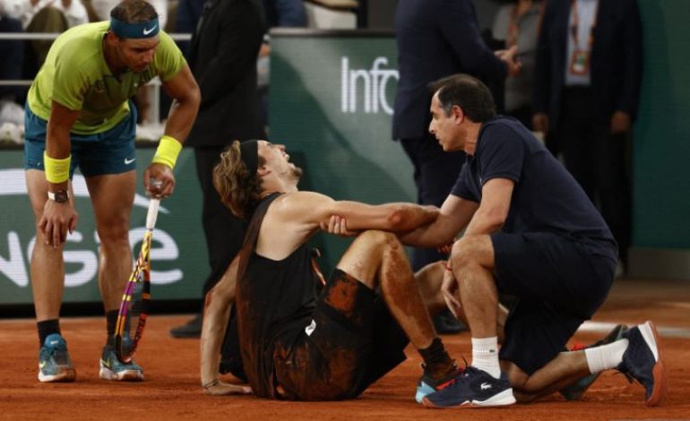 3 Fakta Dibalik Cedera Serius Alexander Zverev Di Prancis Terbuka, Kapan Kembali?